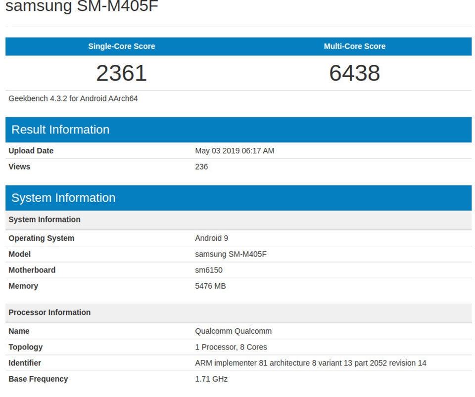Samsung sẽ ra mắt Galaxy M40 với màn hình đục lỗ