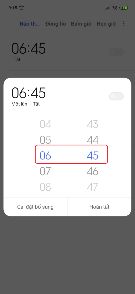 Hướng dẫn tạo báo thức trên Xiaomi Mi 8 3