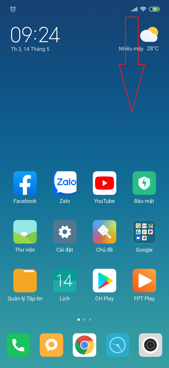 Hướng dẫn điều chỉnh độ sáng màn hình trên Xiaomi Mi 8 1