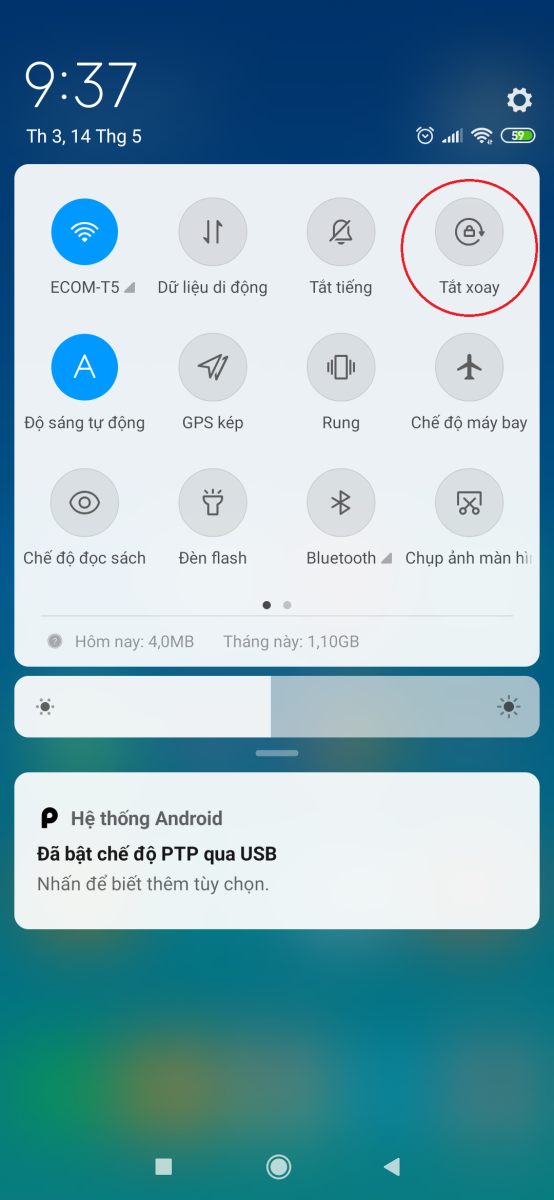 Hướng dẫn khóa tự động xoay màn hình trên Xiaomi Mi 8 2