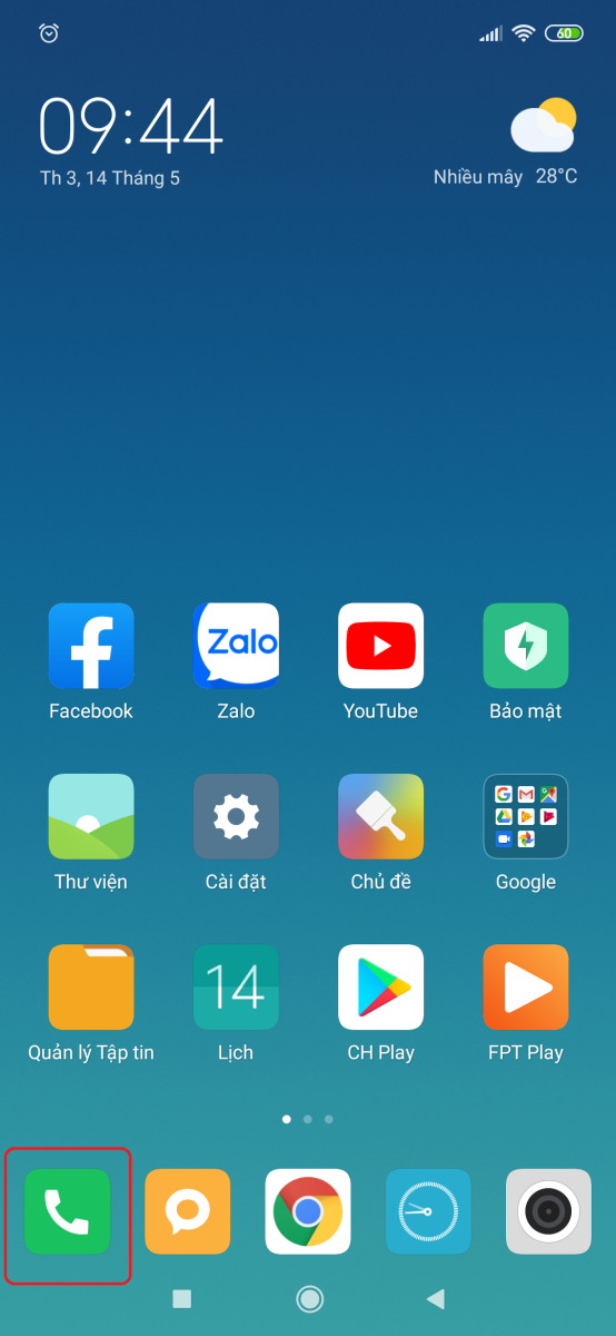 Hướng dẫn lưu tên vào danh bạ trên Xiaomi Mi 8 1