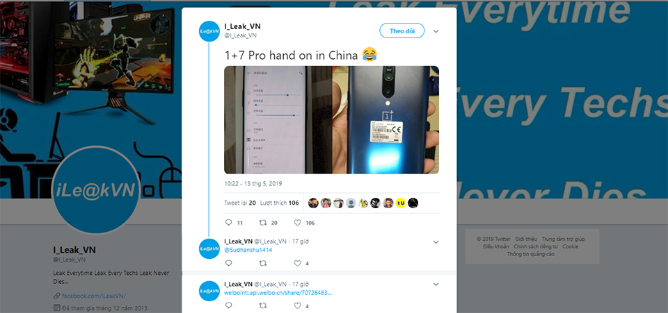 OnePlus 7 Pro lộ ảnh thực tế (ảnh 1) OnePlus 7 Pro lộ ảnh thực tế (ảnh 1)
