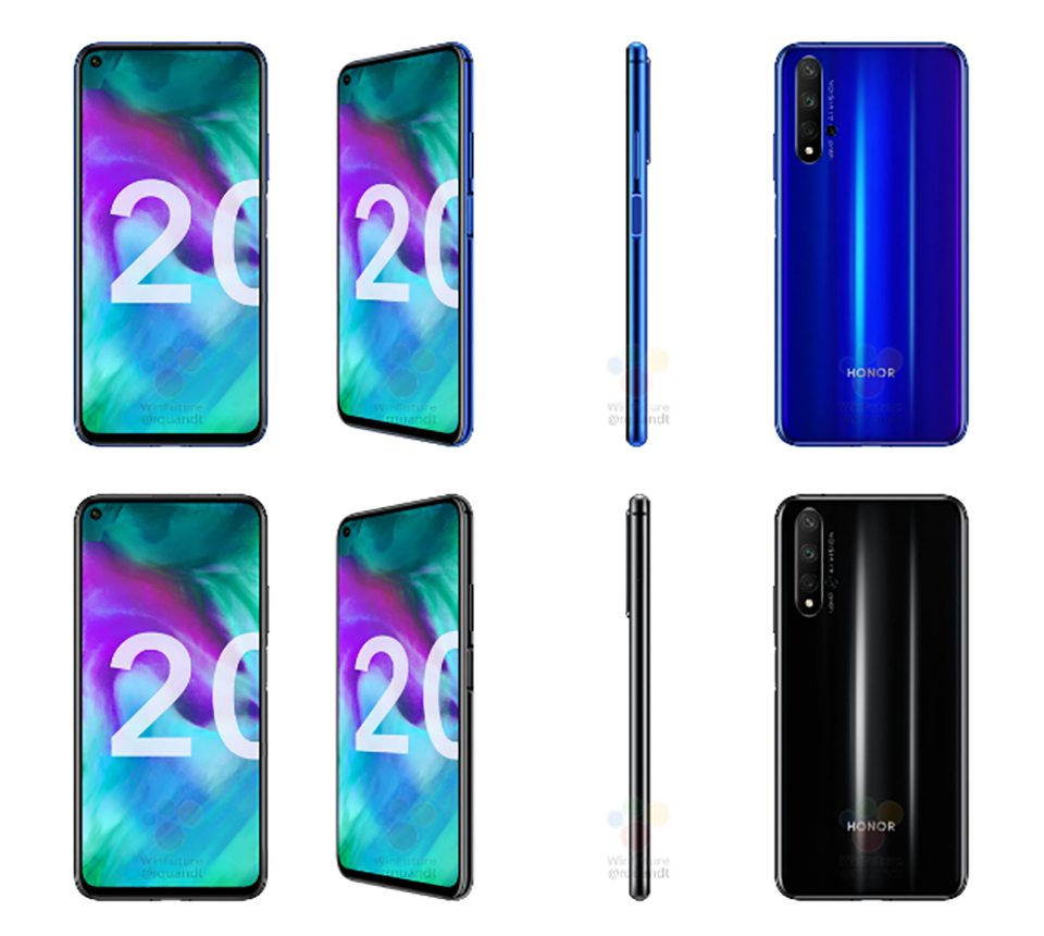 Honor 20 lộ ảnh render (ảnh 1)