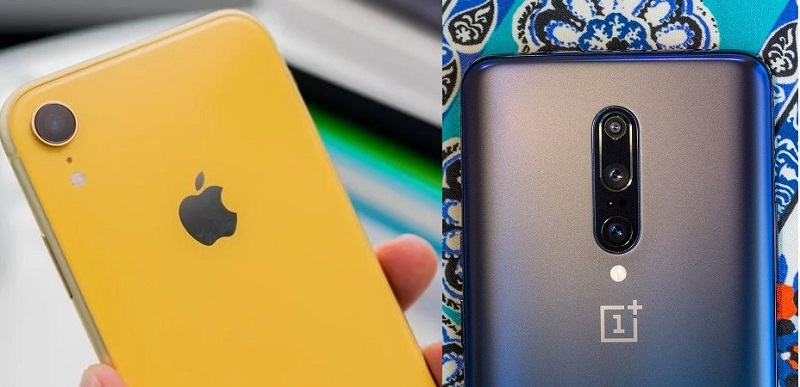 so sánh iPhone Xr và OnePlus 7 Pro