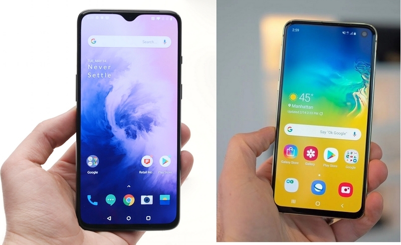 so sánh Galaxy S10e với OnePlus 7