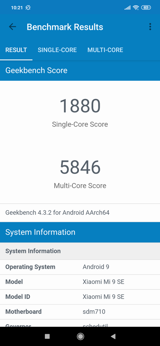 hiệu năng Mi 9 SE hiệu năng Mi 9 SE