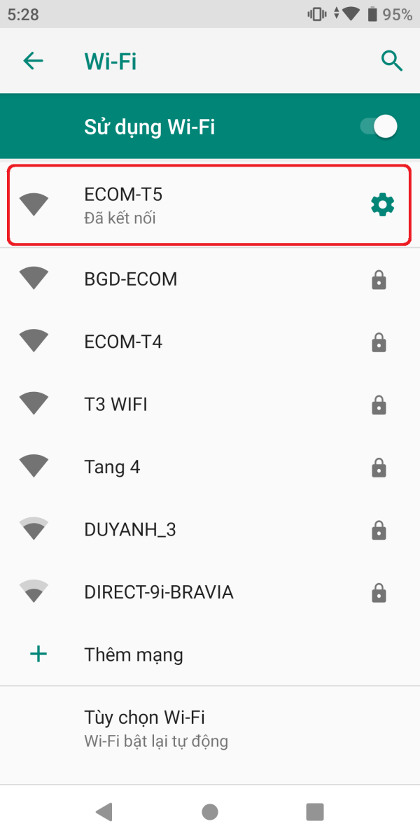 Hướng dẫn kết nối Wi-Fi trên Xiaomi Mi A2 6