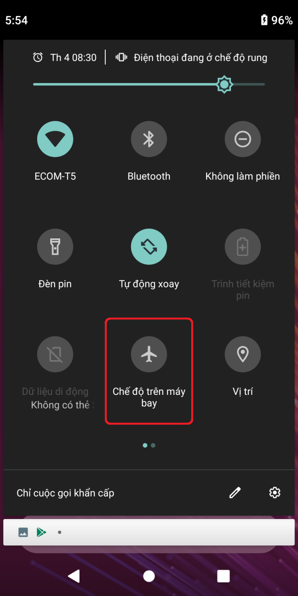 Hướng dẫn kích hoạt chế độ máy bay trên Xiaomi Mi A2 2