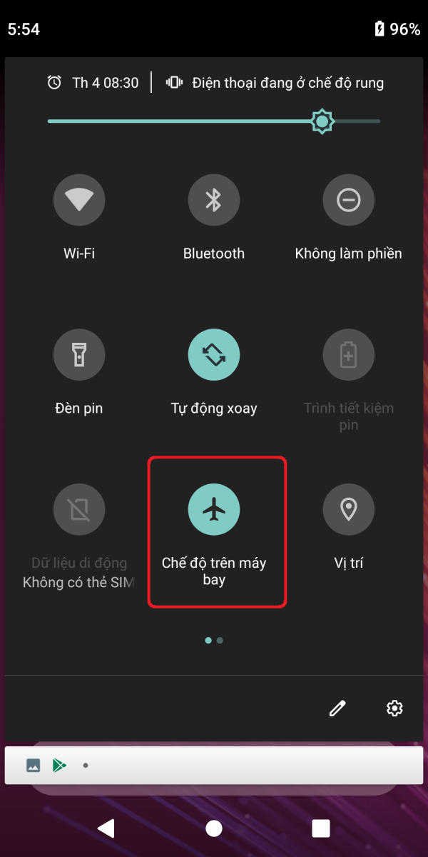 Hướng dẫn kích hoạt chế độ máy bay trên Xiaomi Mi A2 3