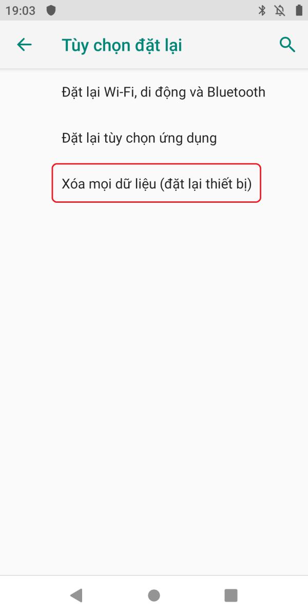 Hướng dẫn khôi phục cài đặt gốc trên Xiaomi Mi A2 5