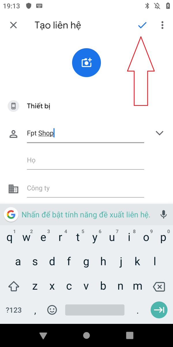 Hướng dẫn lưu tên vào danh bạ trên Xiaomi Mi A2 3