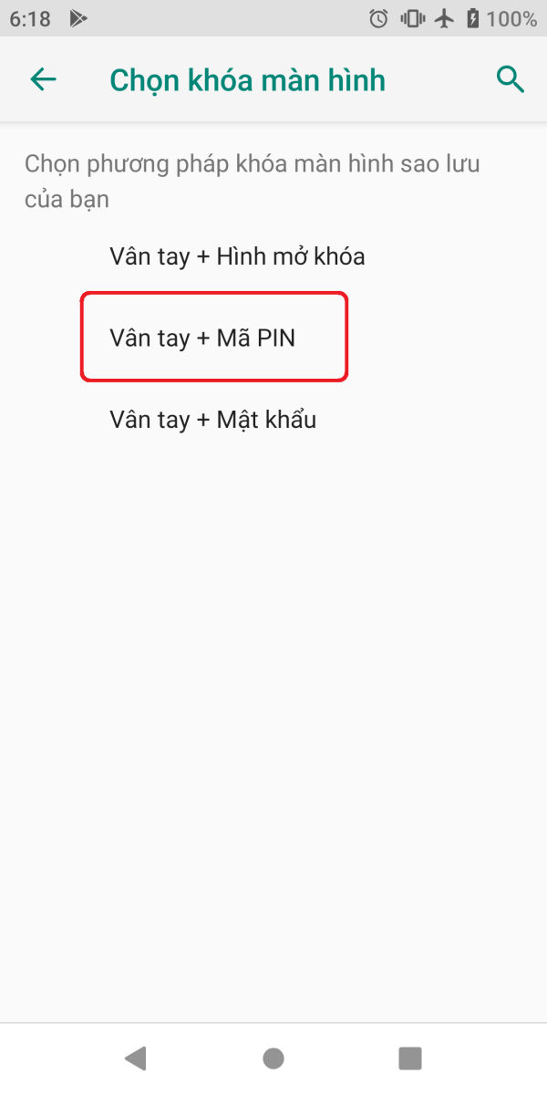 Hướng dẫn thiết lập mở khóa bằng vân tay trên Xiaomi Mi A2 5
