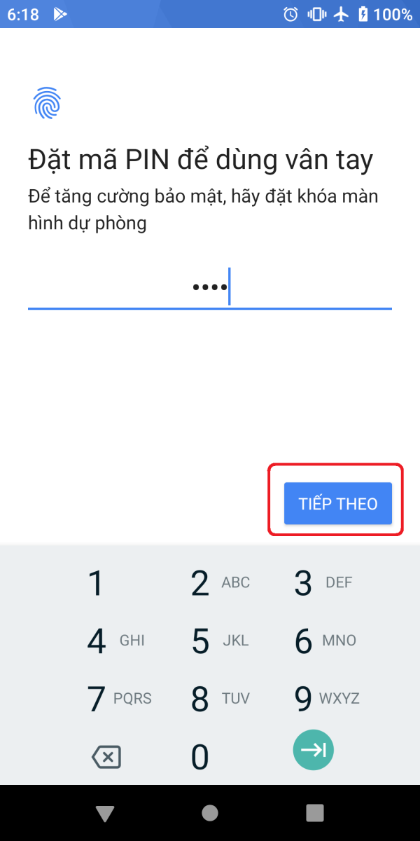 Hướng dẫn thiết lập mở khóa bằng vân tay trên Xiaomi Mi A2 6