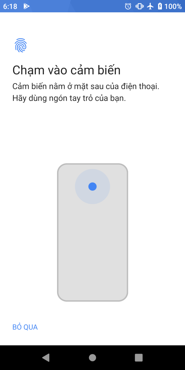 Hướng dẫn thiết lập mở khóa bằng vân tay trên Xiaomi Mi A2 8