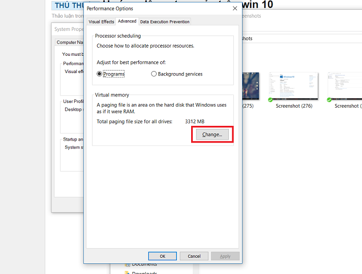 Hướng dẫn set RAM ảo cho máy tính cài đặt Windows 9