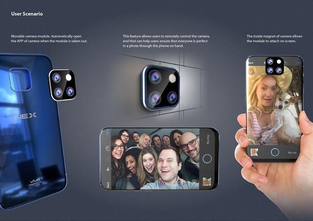 Vivo NEX 2 sẽ sử dụng camera dạng module với 4 ống kính 2