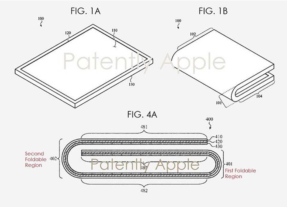 Bằng sáng chế mới của Apple về iPhone màn hình gập
