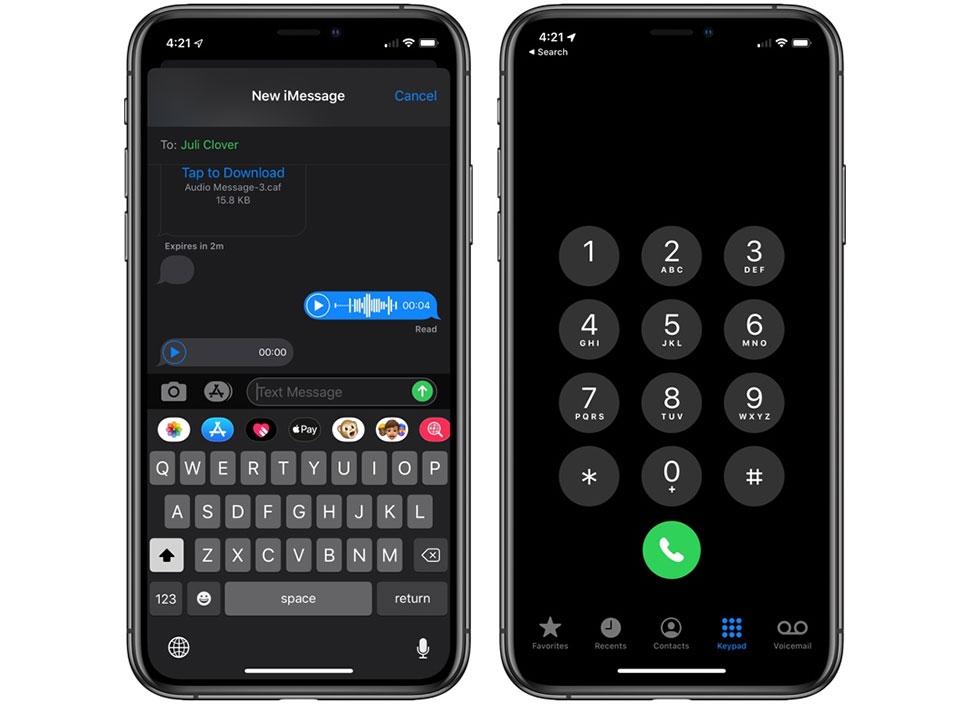 Chế độ tối của iOS 13