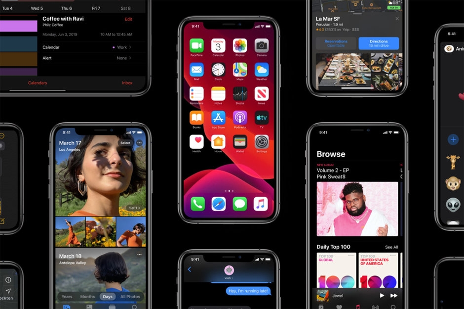 Chế độ tối của iOS 13