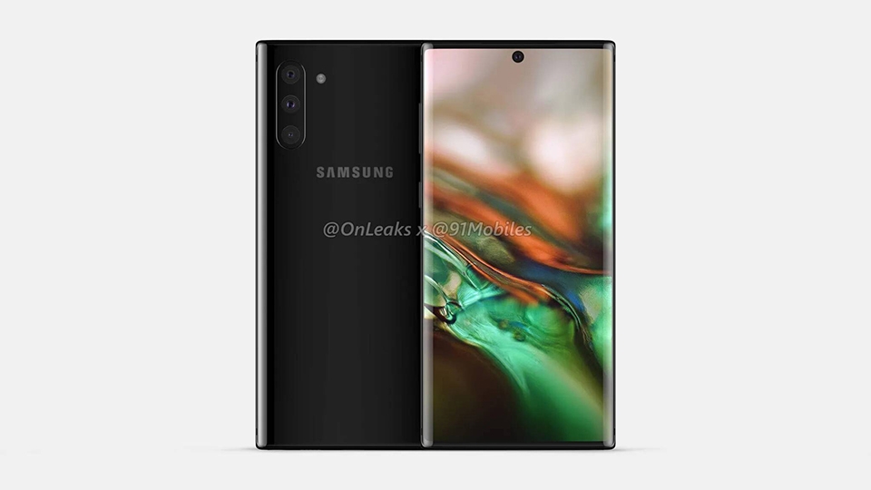 Ảnh render Galaxy Note 10 (ảnh 1)