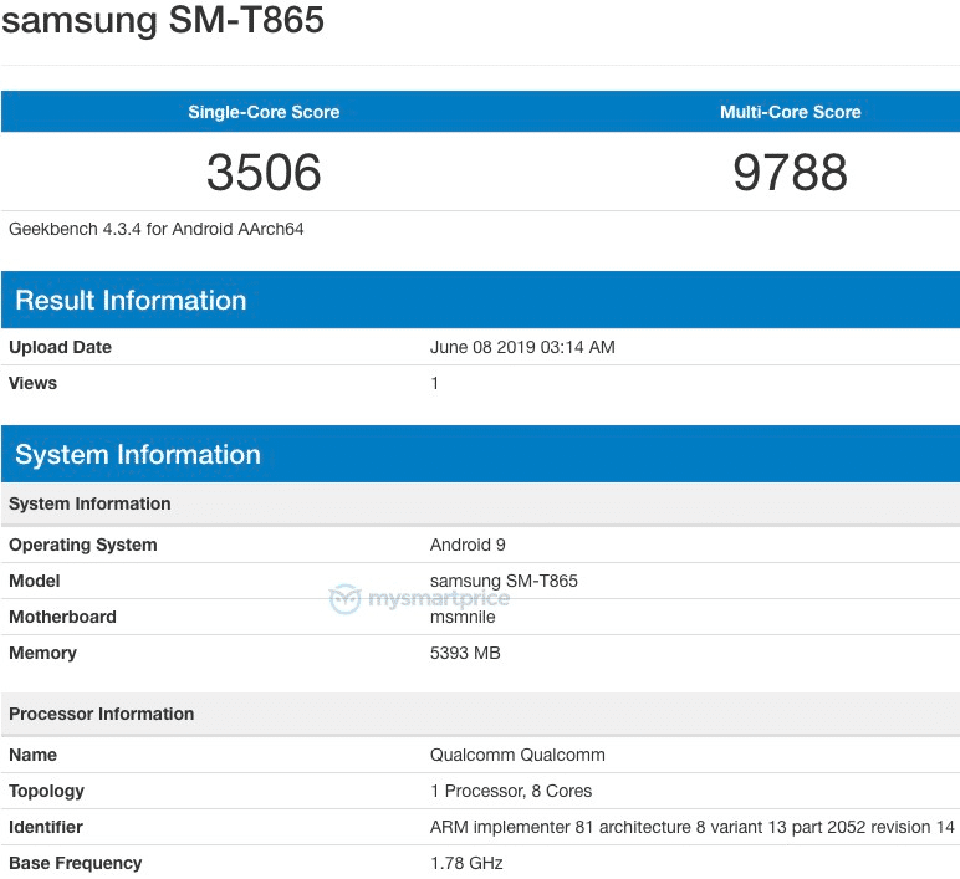 Galaxy Tab S5 vừa xuất hiện trên Geekbench?
