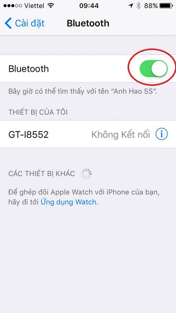 Cách kết nối iPhone với máy tính bluetooth 1