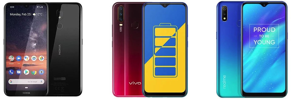 Nokia 4.2,Vivo Y15, Realme 3