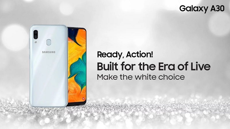 Galaxy A30 trắng Galaxy A30 trắng