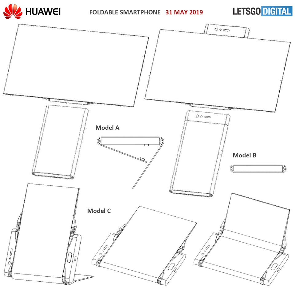 Bằng sáng chế mới của Huawei về smartphone màn hình gập (ảnh 2)