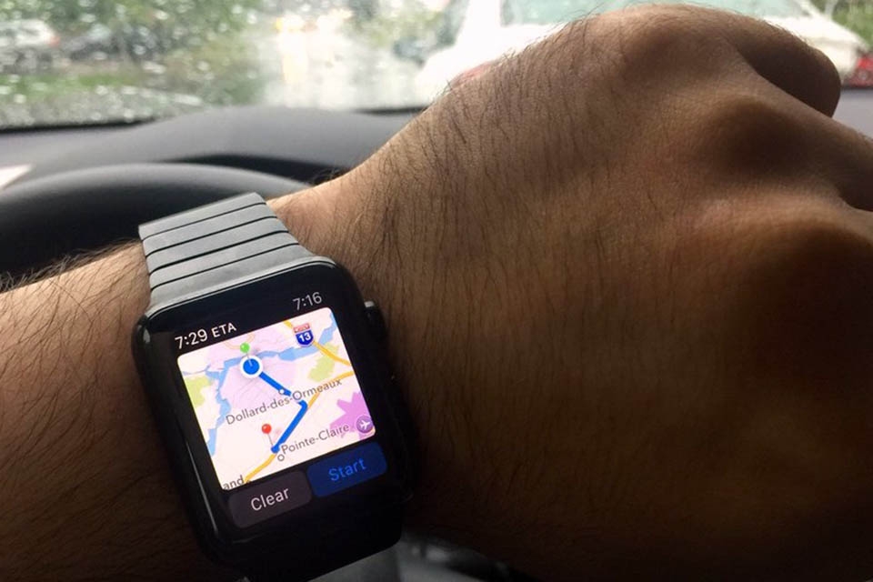 bản đồ trên Apple Watch