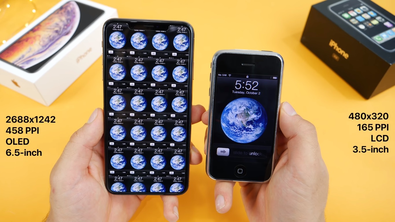 iPhone XS Max và iPhone 2G: những sự khác biệt sau 12 năm 5