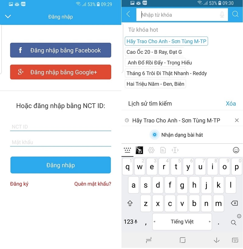 Nâng cấp NhacCuaTui Vip