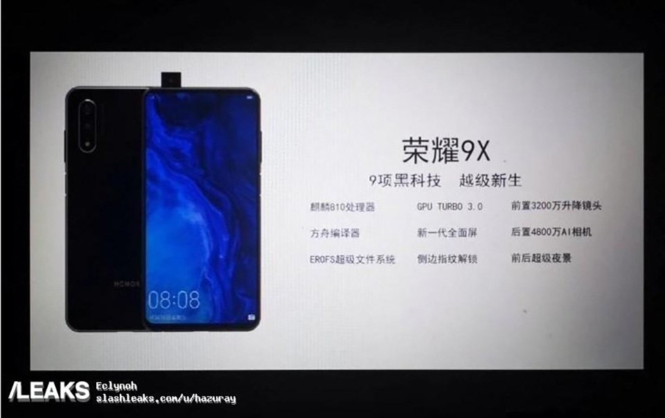 Cấu hình Honor 9X Pro