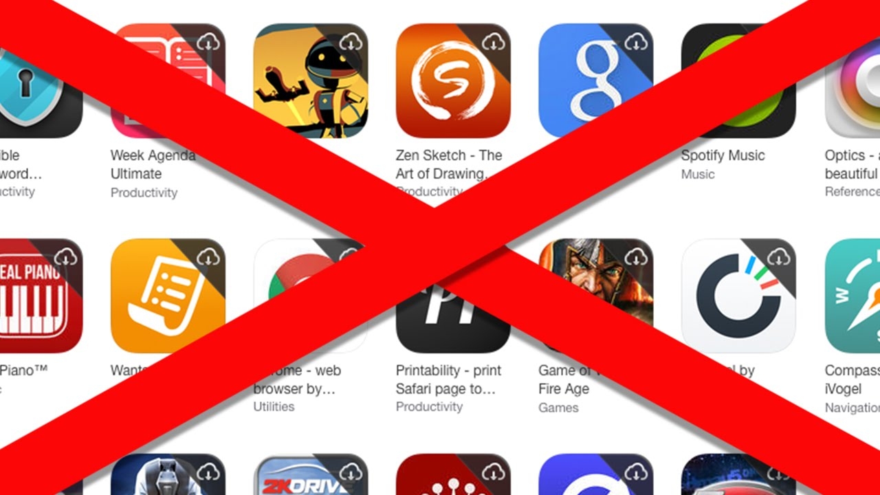 Xóa ứng dụng App store