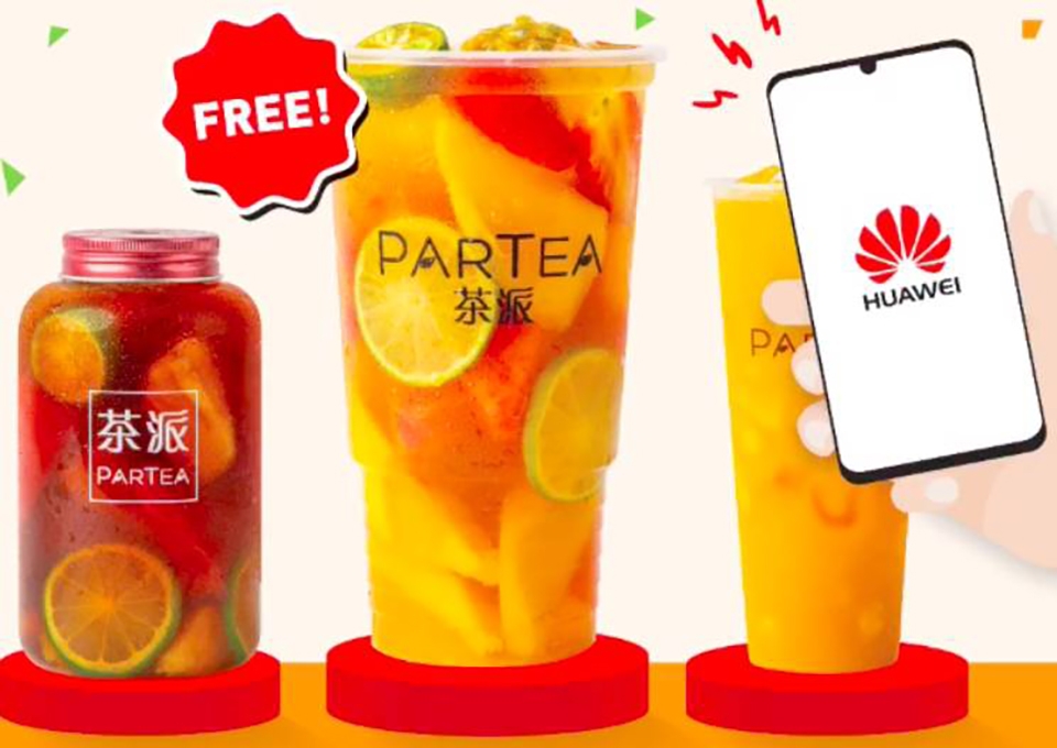 Người dùng Huawei được tặng trà sữa miễn phí (ảnh 1) Người dùng Huawei được tặng trà sữa miễn phí (ảnh 1)