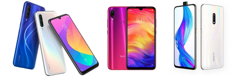 Xiaomi Mi CC9e, Redmi Note 7 và Realme X Xiaomi Mi CC9e, Redmi Note 7 và Realme X