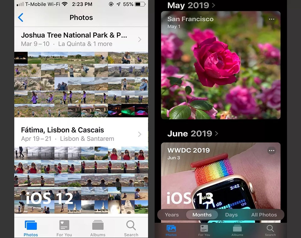 Những cải tiến trên ứng dụng Ảnh của iOS 13 Những cải tiến trên ứng dụng Ảnh của iOS 13