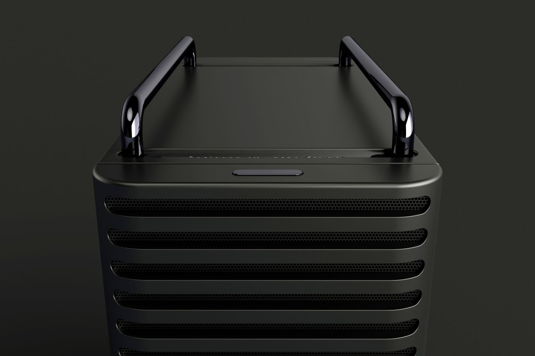 Hình ảnh Mac Pro 2020 với lưới tản nhiệt đen sang trọng 3