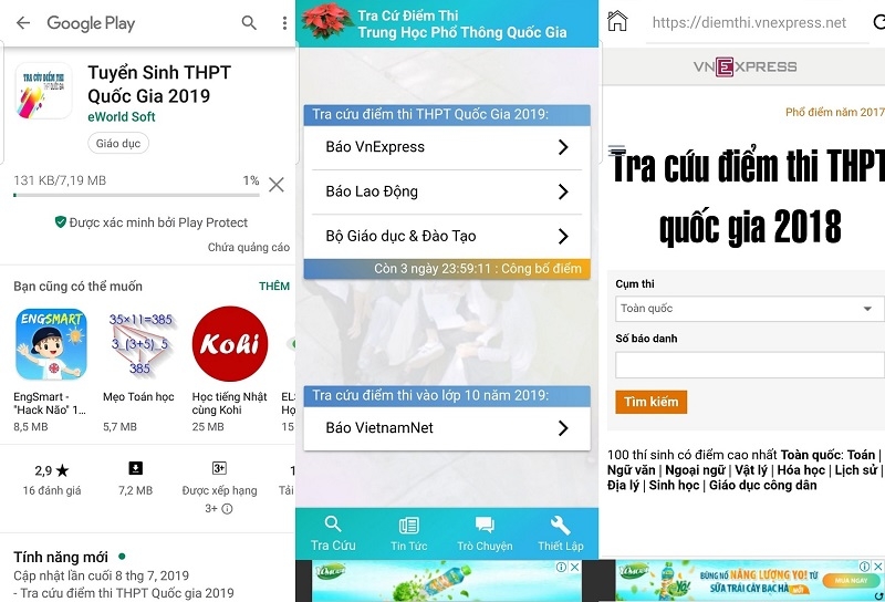Tra cứu điểm thi Tra cứu điểm thi