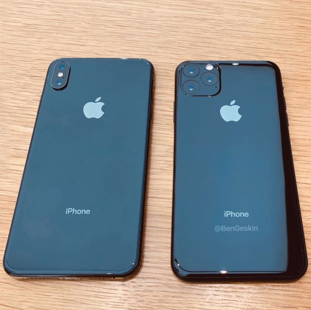 iPhone XI xuất hiện trong thực tế cạnh iPhone XS 1