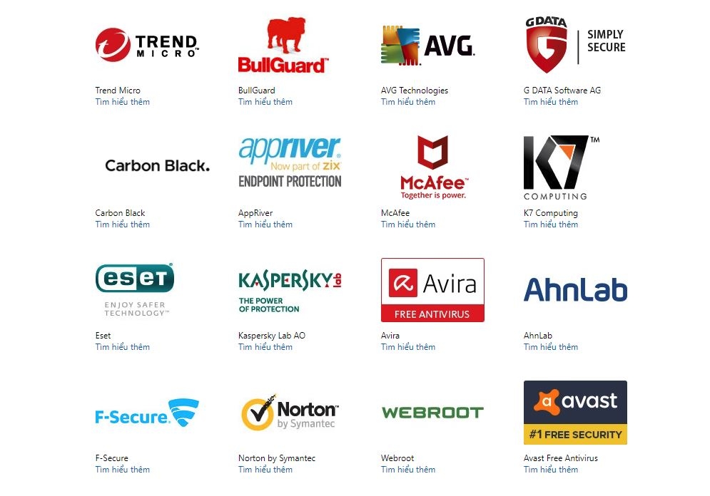 Những phần mềm diệt virus được Microsoft khuyên dùng 1