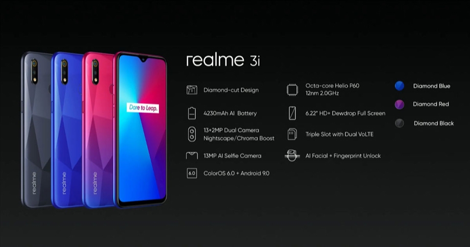 Realme 3i chính thức ra mắt (ảnh 2) Realme 3i chính thức ra mắt (ảnh 2)