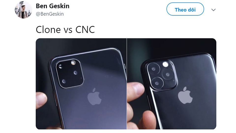 Camera của iPhone XI thực tế sẽ khác với bản nhái hiện nay 1