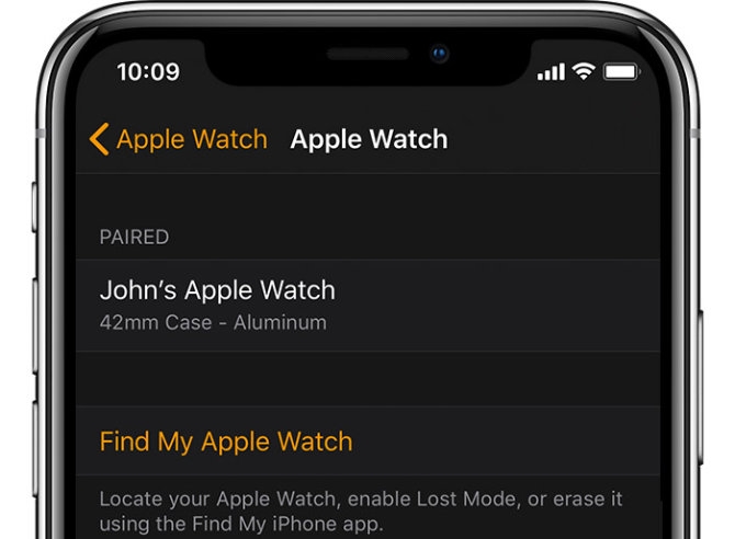 kích hoạt khóa trên Apple Watch