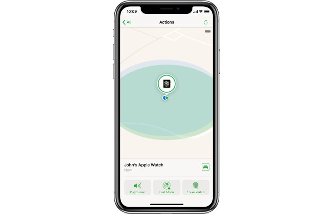 tìm iPhone trên Apple WAtch