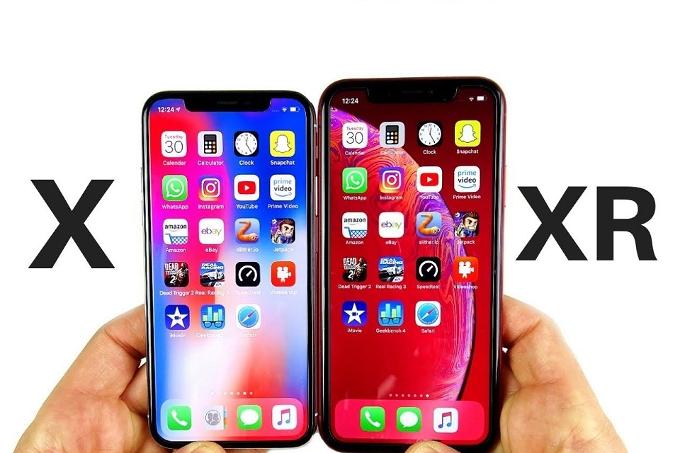 so sánh iPhone X với iPhone XR