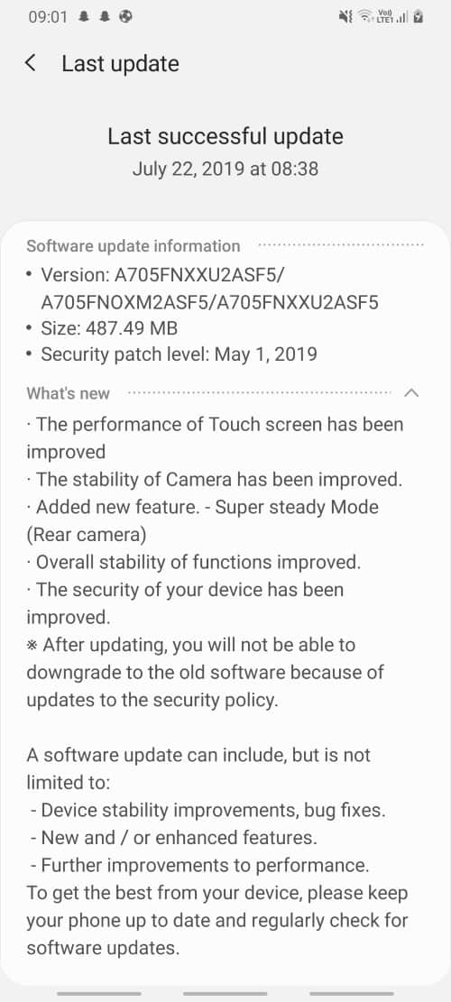 Galaxy A70