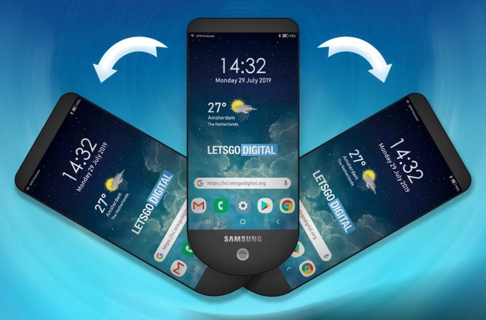 Bằng sáng chế mới của Samsung về smartphone màn hình rẻ quạt