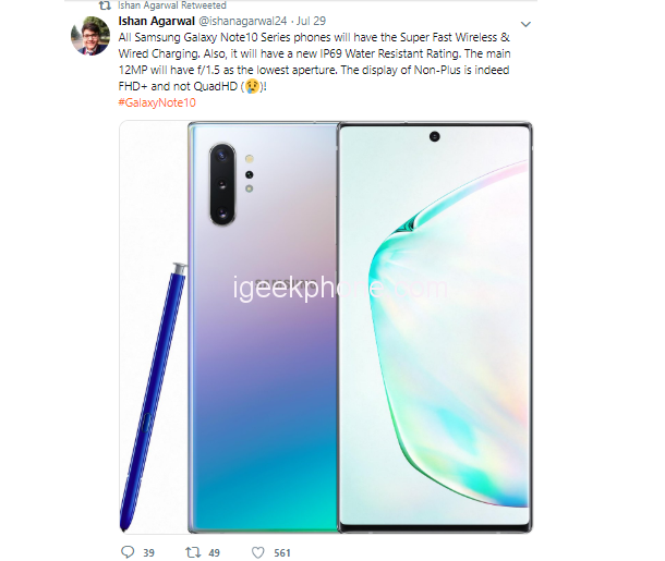 Galaxy Note 10