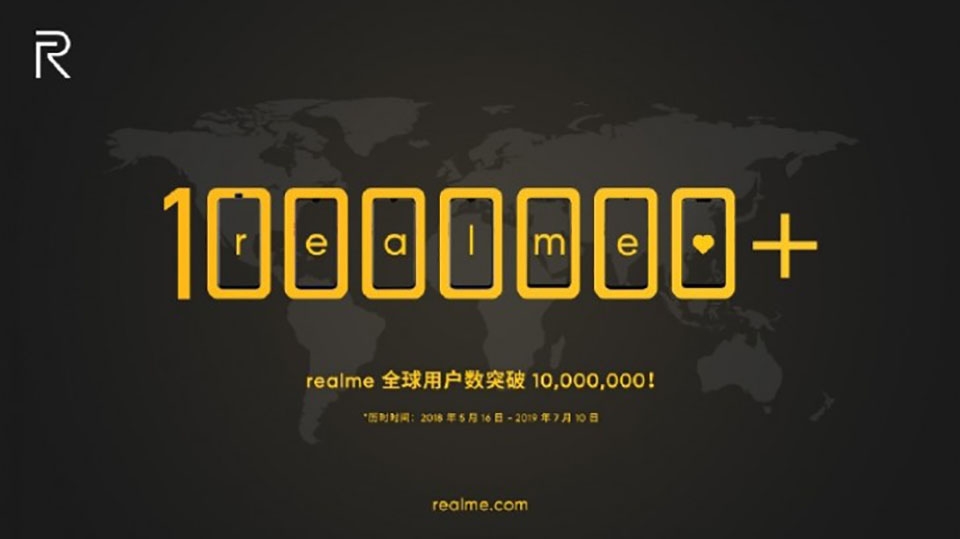 Realme bán 10 triệu smartphone trong hơn 1 năm